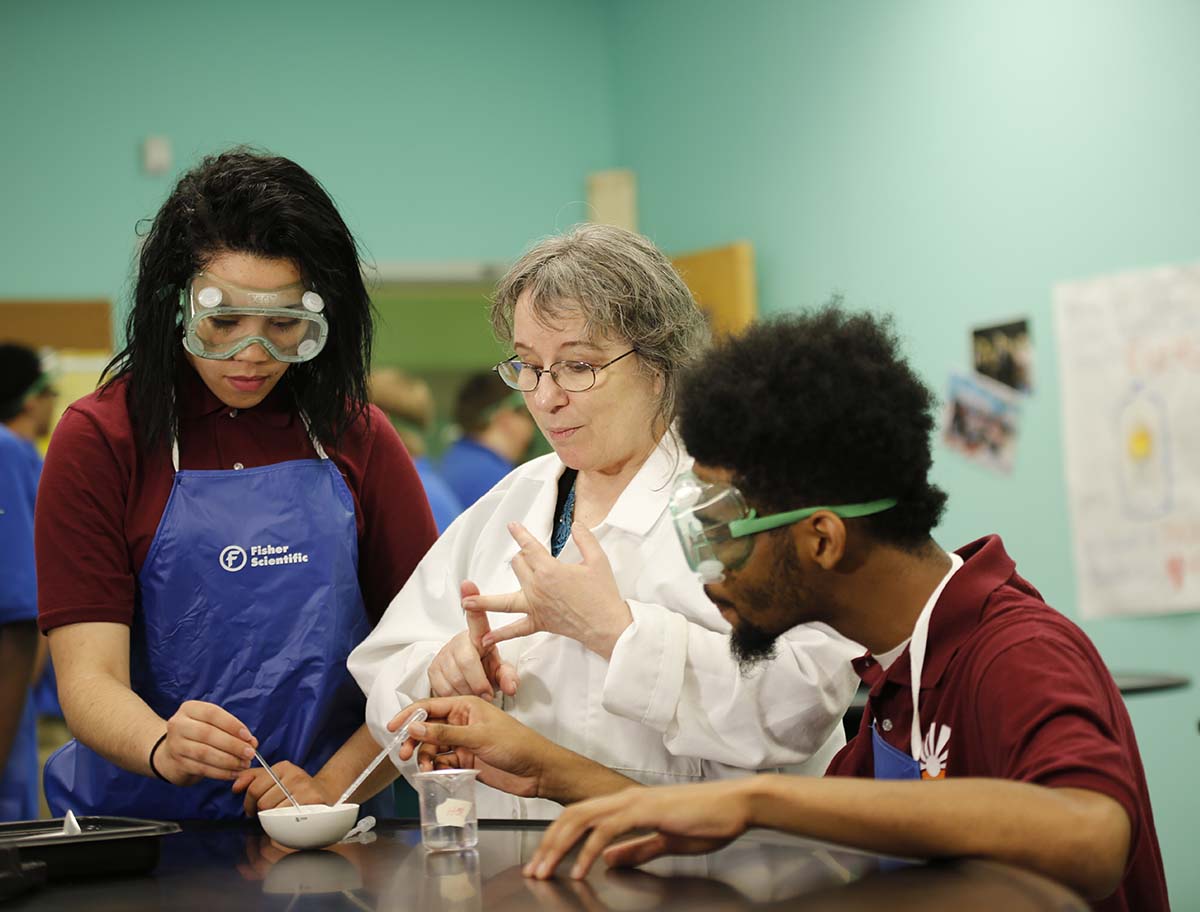 Horizon Science Academy Toledo Teacher smiling.